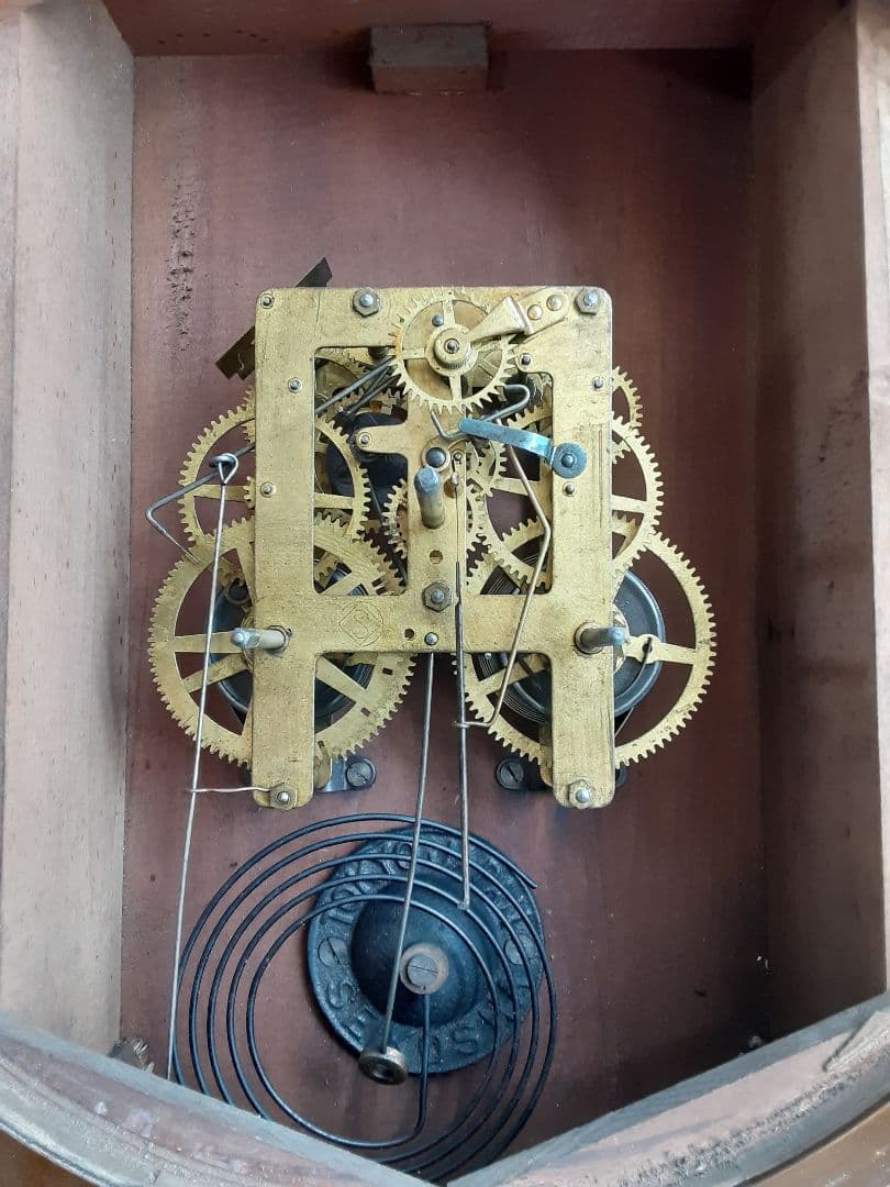 アンティーク、SEIKOSHA アナログ掛時計 丸型振り子時計