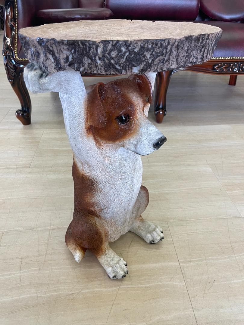 ジャックラッセルテリア　サイドテーブル　ミニテーブル　アニマル　動物　テーブル