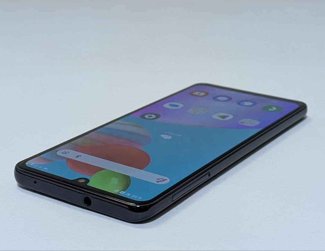 【外観美品】Galaxy A41 SCV48 ブラック au SIMロック解除品