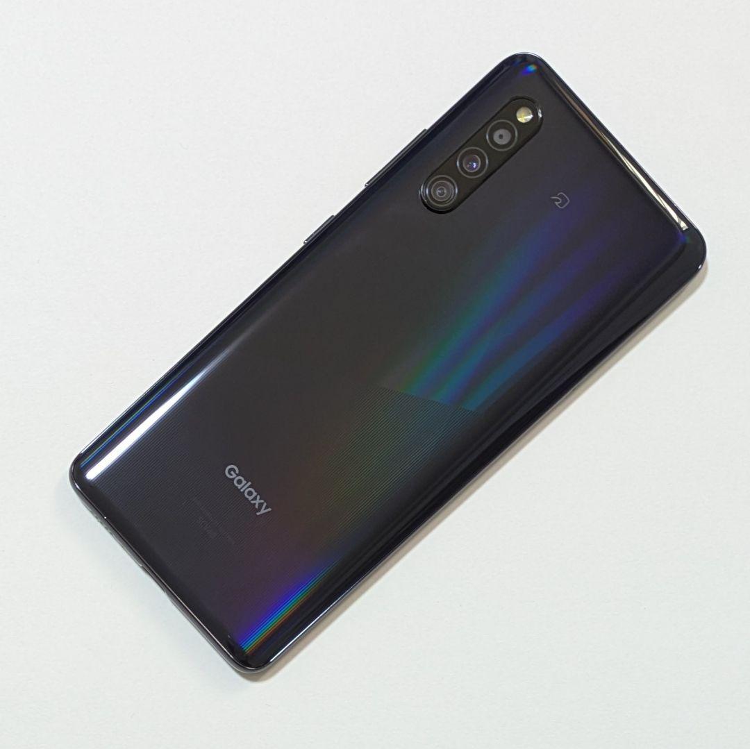【外観美品】Galaxy A41 SCV48 ブラック au SIMロック解除品