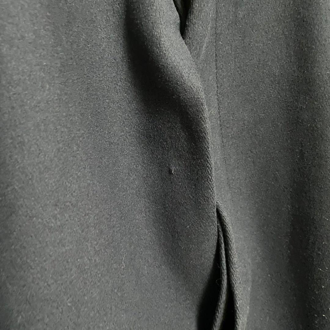 セオリー　Theory　ウールコート　羊毛　カシミヤ　比翼　ネイビー　ロング