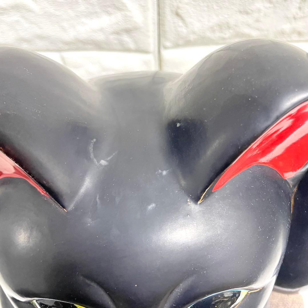 黒招き猫　開運黒手長小判猫（左手）高さ35cm 黒猫　貯金箱　特大