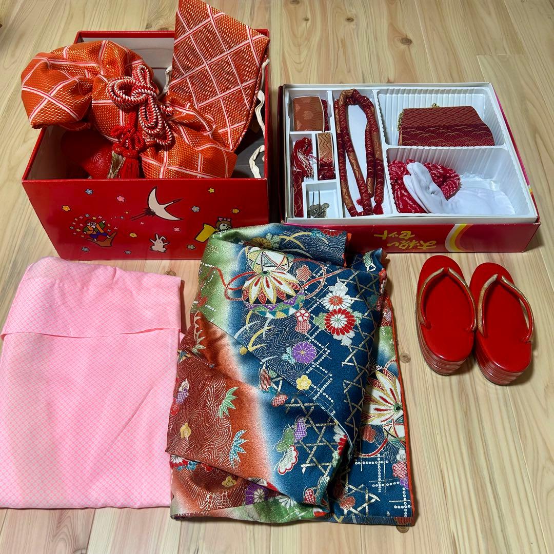 七五三 着物　フルセット　7歳　女の子用　21cm