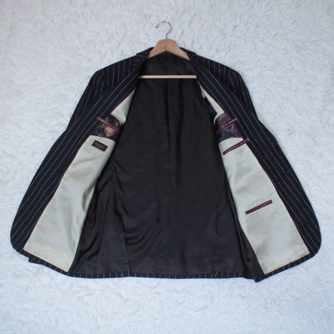 美品 ポールスミス テイラー&ロッジ 2B セットアップスーツ ストライプ L