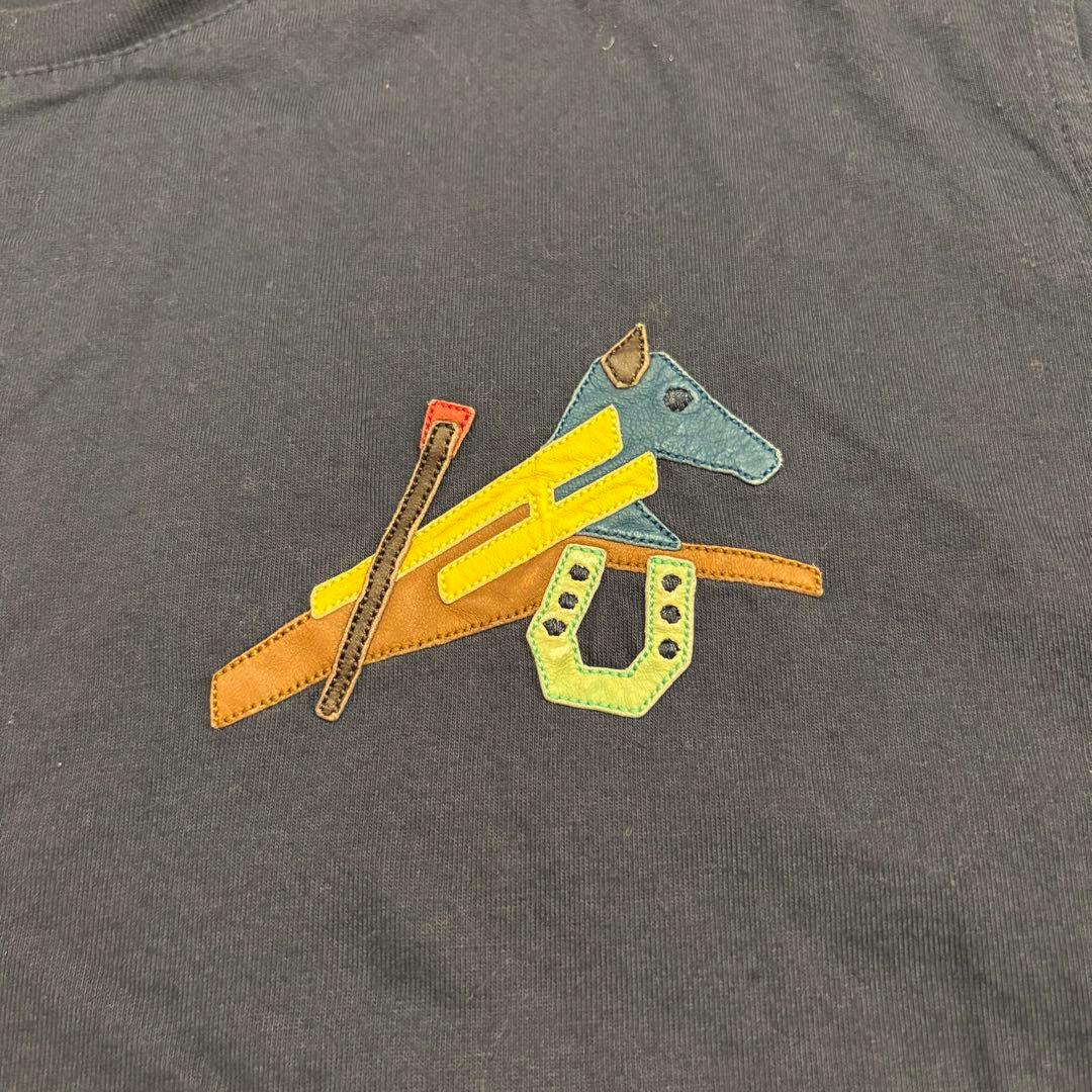 HERMES エルメス 22SS パズル・エスケトル レザーパッチＴシャツ