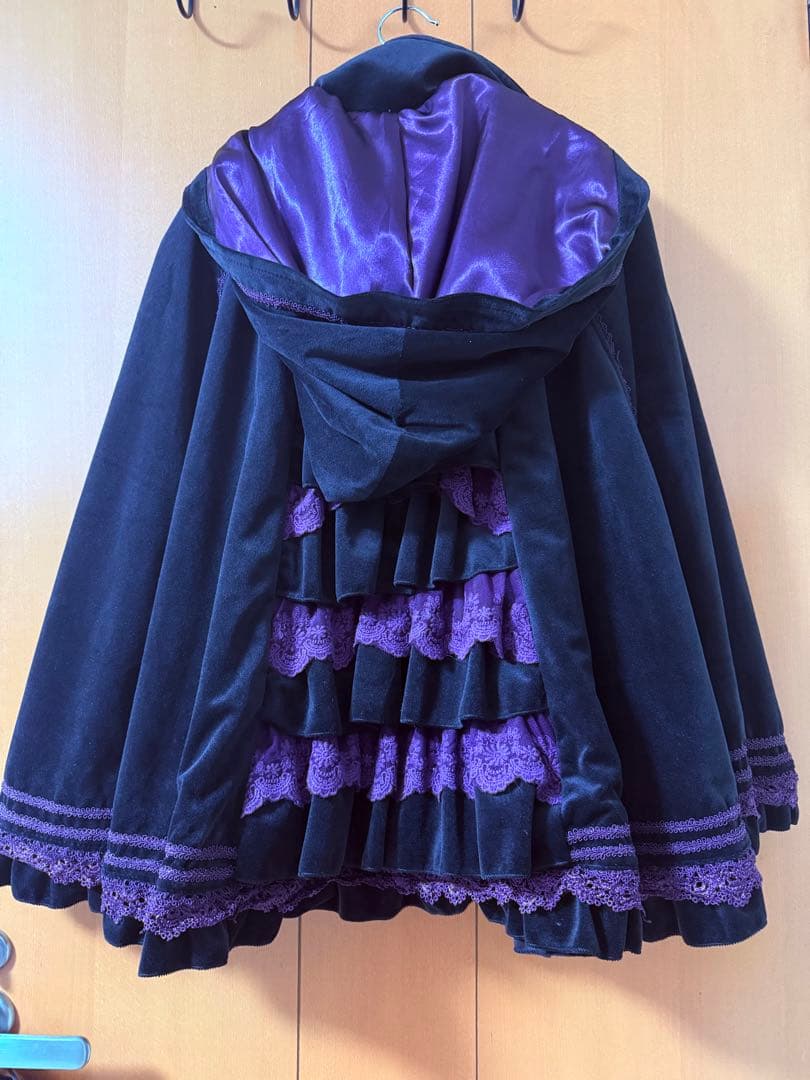 OZZ ONESTE オッズオネスト　ケープ コート　黒　紫　ゴスロリ