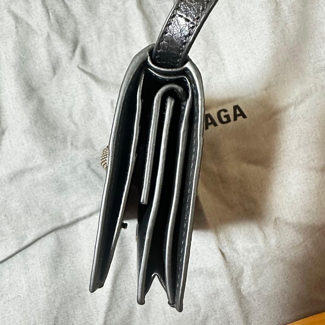 新品同様 BALENCIAGA ル・カーゴ ミニショルダーウォレット レザー