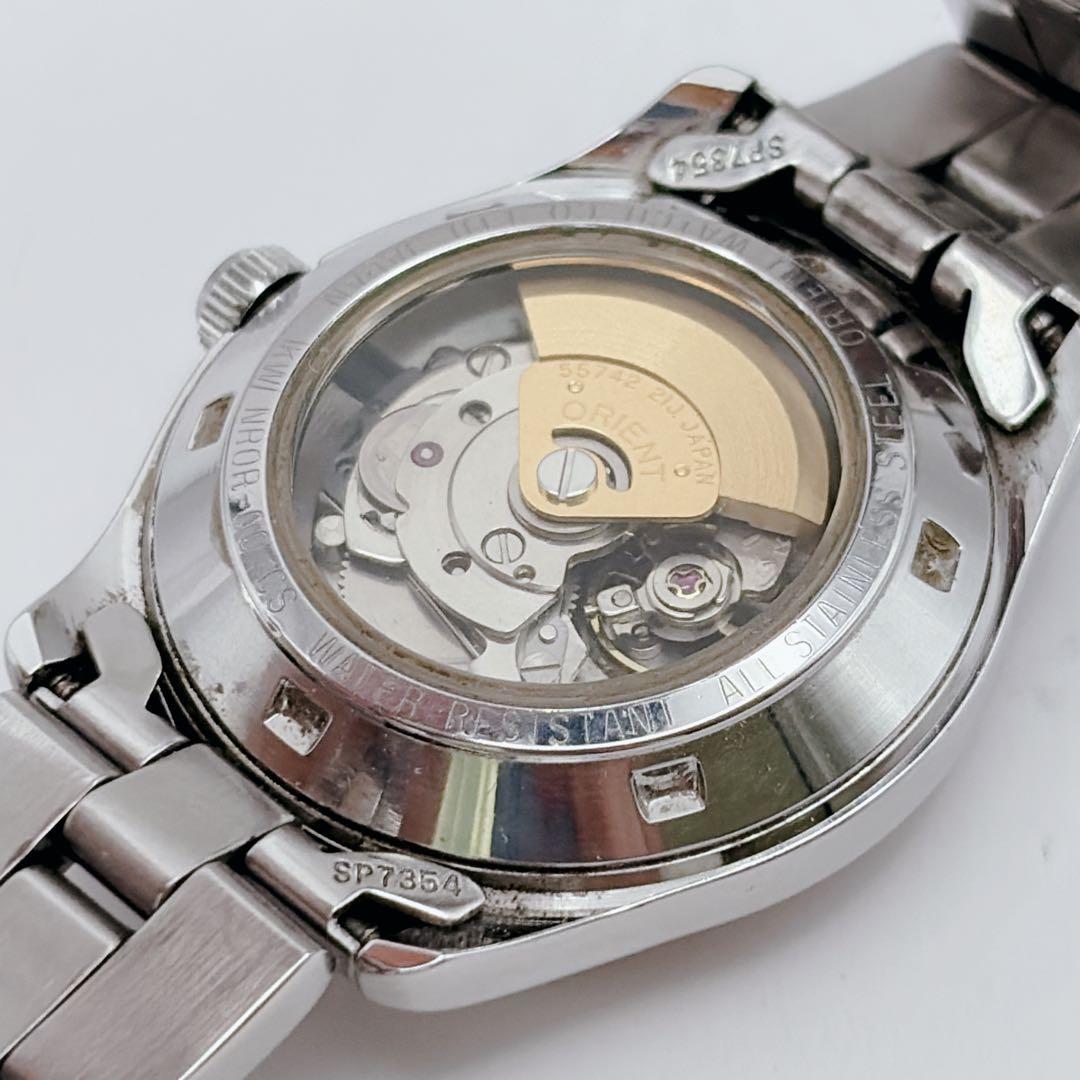 オリエントスター 自動巻き オートマチック 裏スケ デイト 21JEWELS