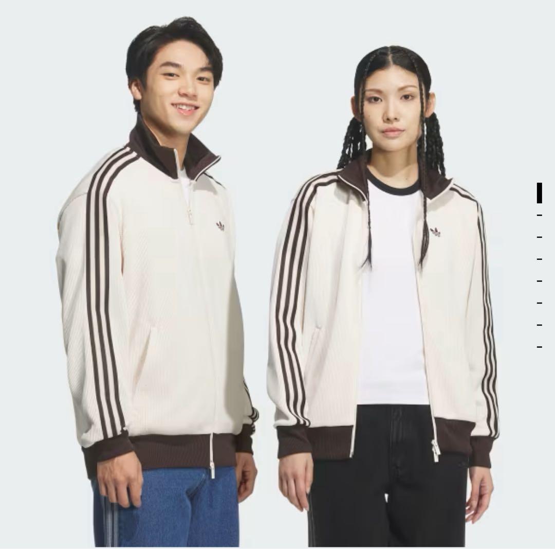 adidas ブラウン ニット　ジャージ