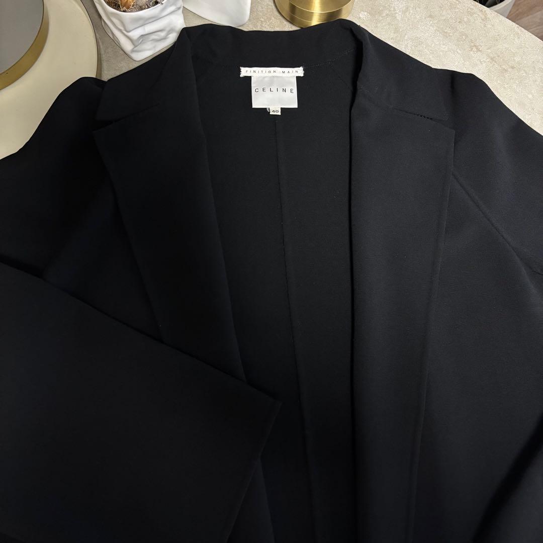 CELINE セリーヌ クロンビーコート 黒 モード フィービー期前 サイズ40