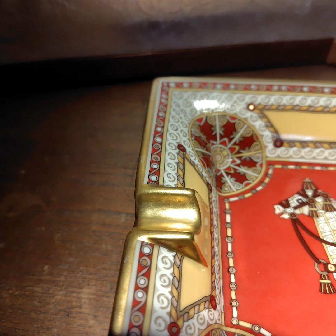 1月7日までのお年玉価格HERMES灰皿アッシュトレイ馬の絵柄 HERMES灰皿