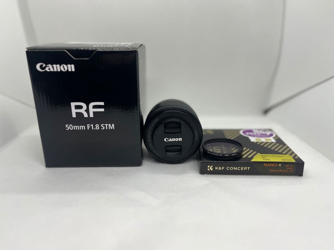 Canon RF 50mm F1.8 STM レンズとフィルターセット