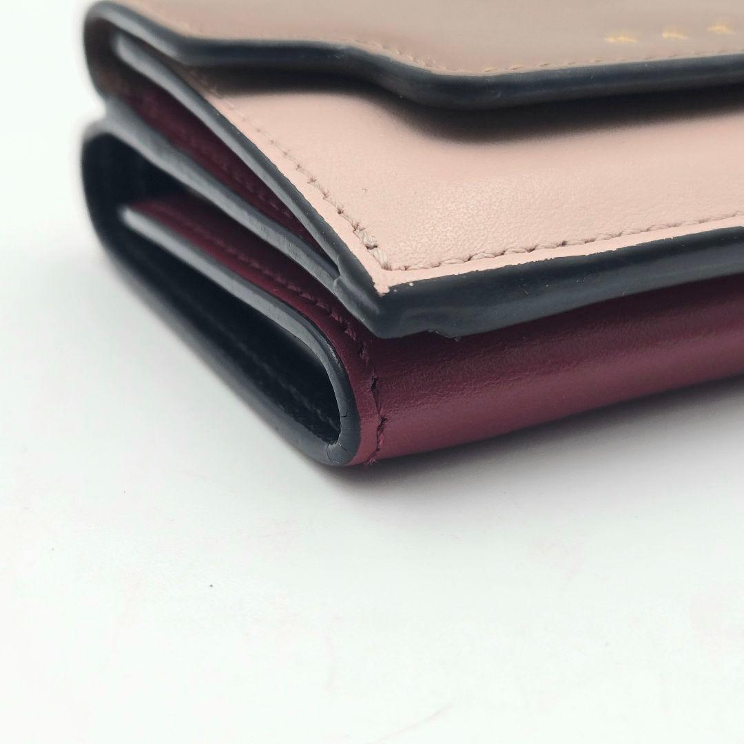 美品 MARNI マルニ 三つ折り財布 コンパクト 箱 保存袋付き