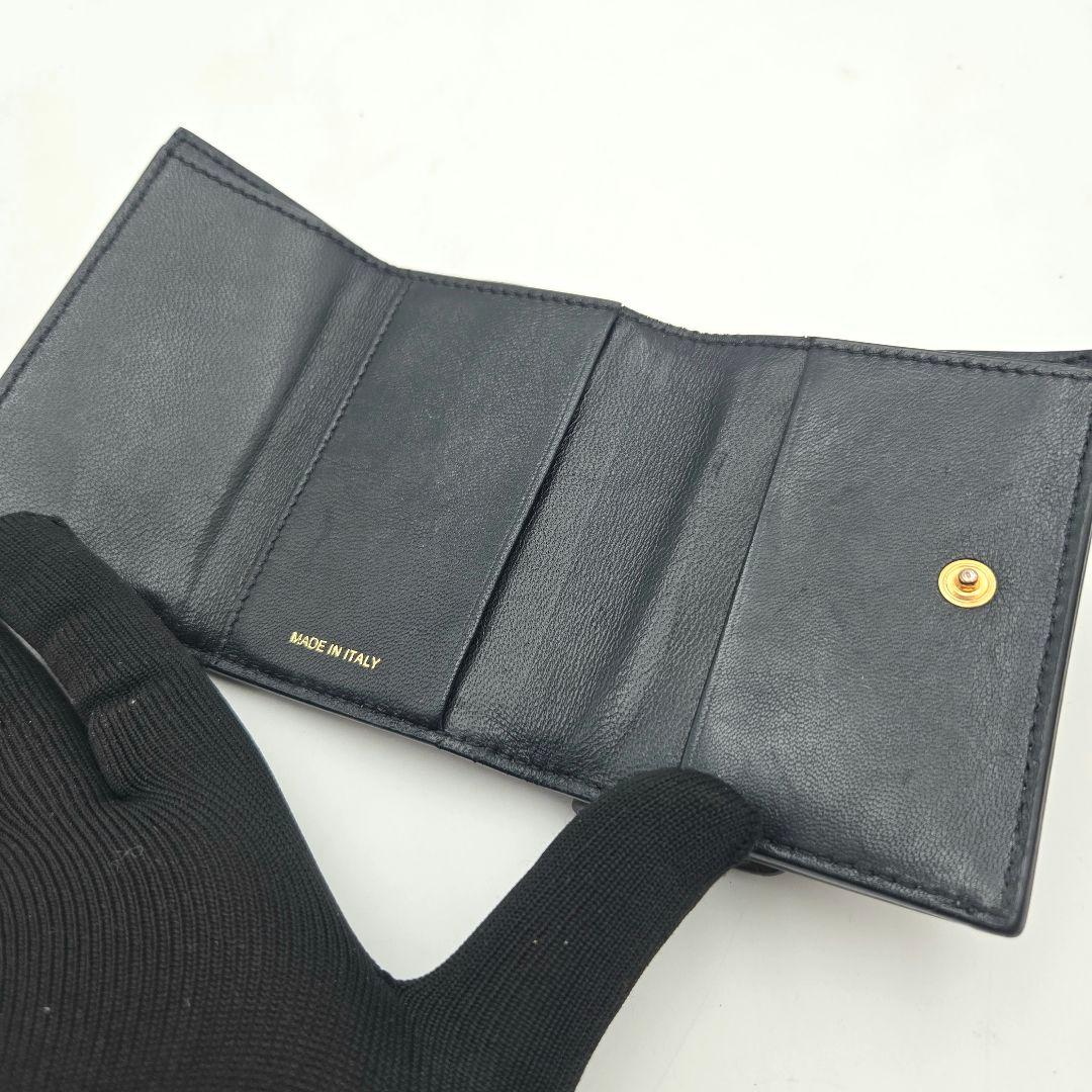 美品 MARNI マルニ 三つ折り財布 コンパクト 箱 保存袋付き