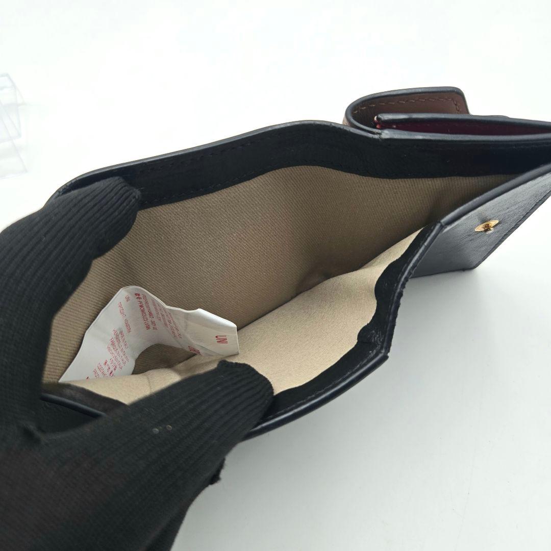 美品 MARNI マルニ 三つ折り財布 コンパクト 箱 保存袋付き