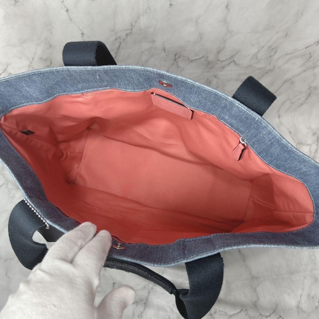 COACH コーチ デニム トートバッグ 91131