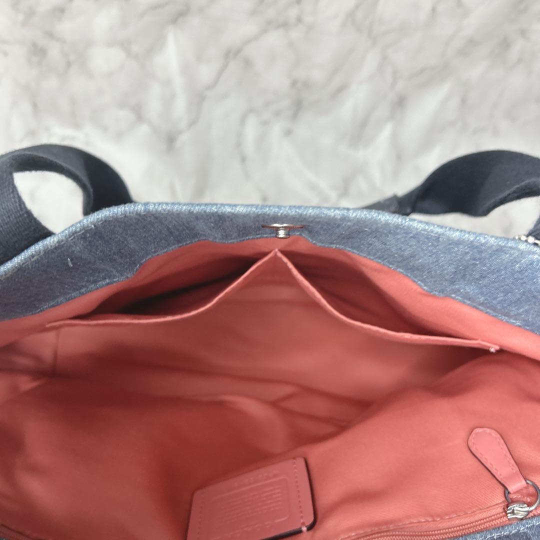 COACH コーチ デニム トートバッグ 91131