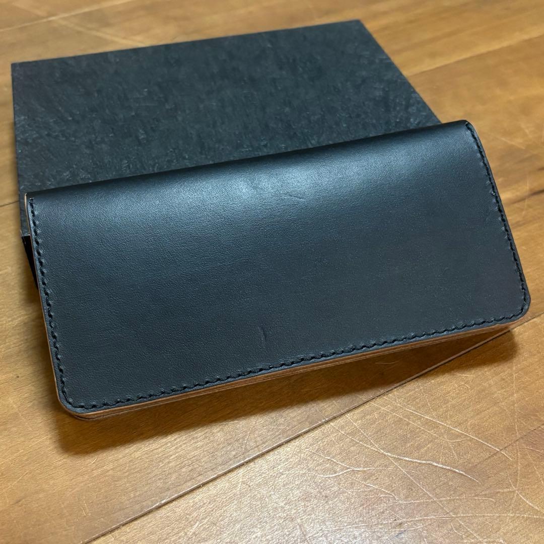 昭南茶芯ブラック　ロングトラッカーウォレット
