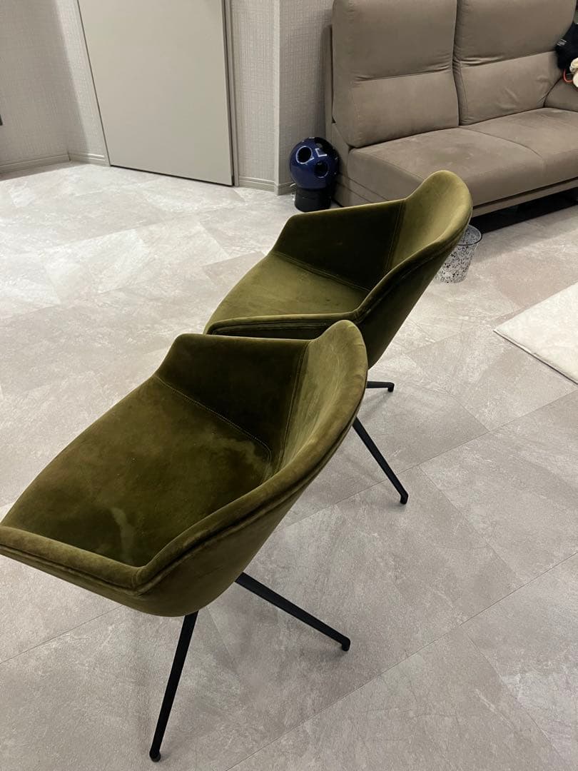 BoConceptボーコンセプト回転式ダイニングチェア アームチェア2脚セット