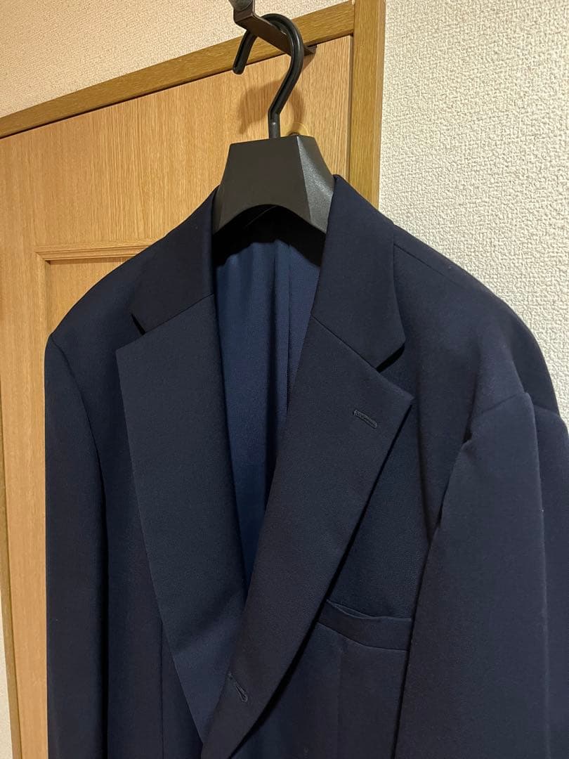 benine9 ビナイン　ウールツイル段返り3B BLAZER navy