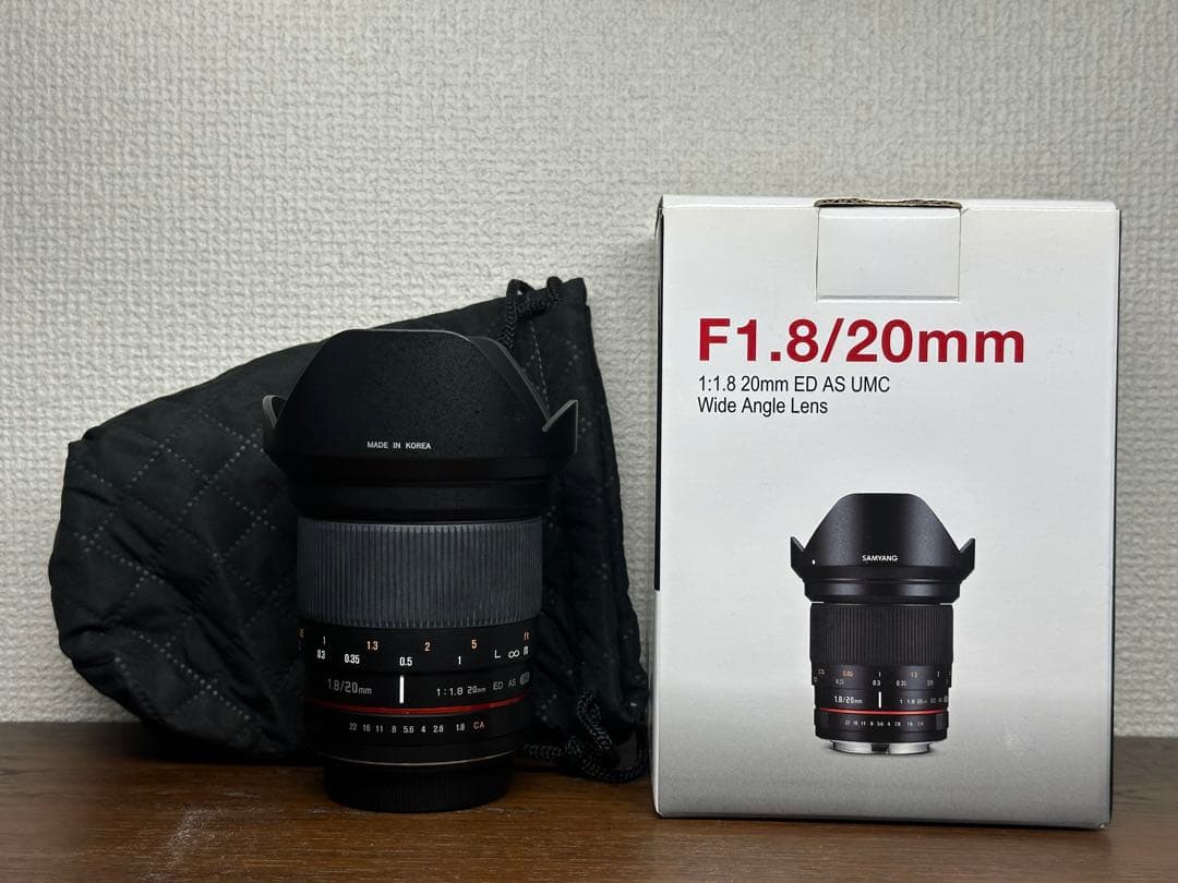SAMYANG 20mmF1.8 ED AS UMC キヤノンEF