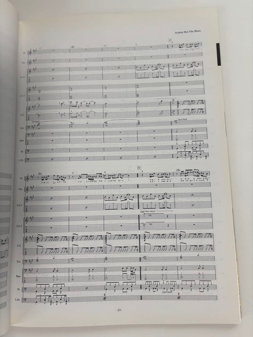 KNOCKIN' T AROUND TAK MATSUMOTO バンドスコア