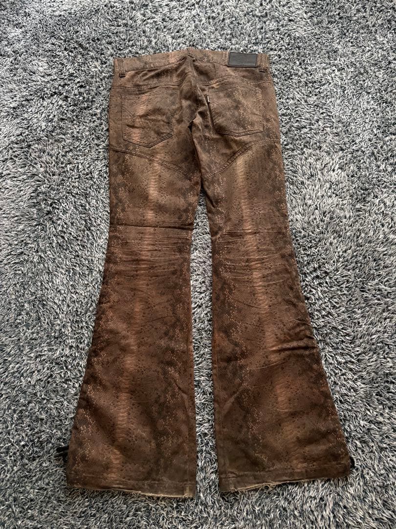 希少　tornado mart 茶蛇lace up デニム