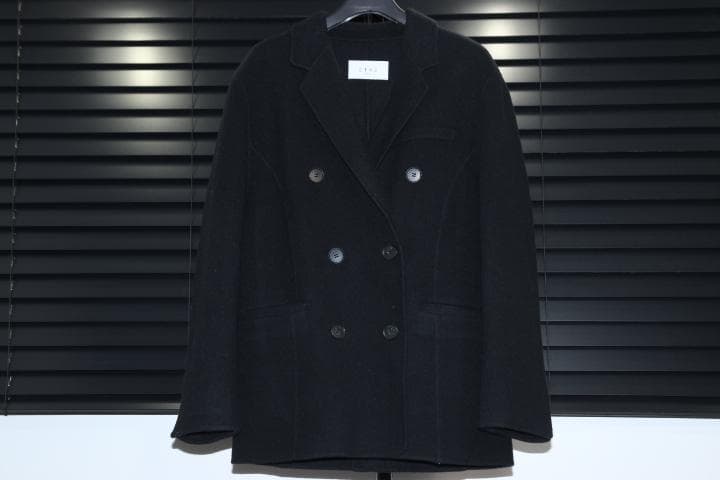 ETRE TOKYO ルーズリバージャケット S ウール 黒 エトレトウキョウ