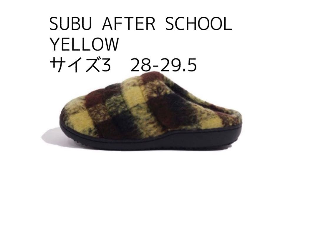 靴 SUBU AFTER SCHOOL YELLOW 3 28-29.5
