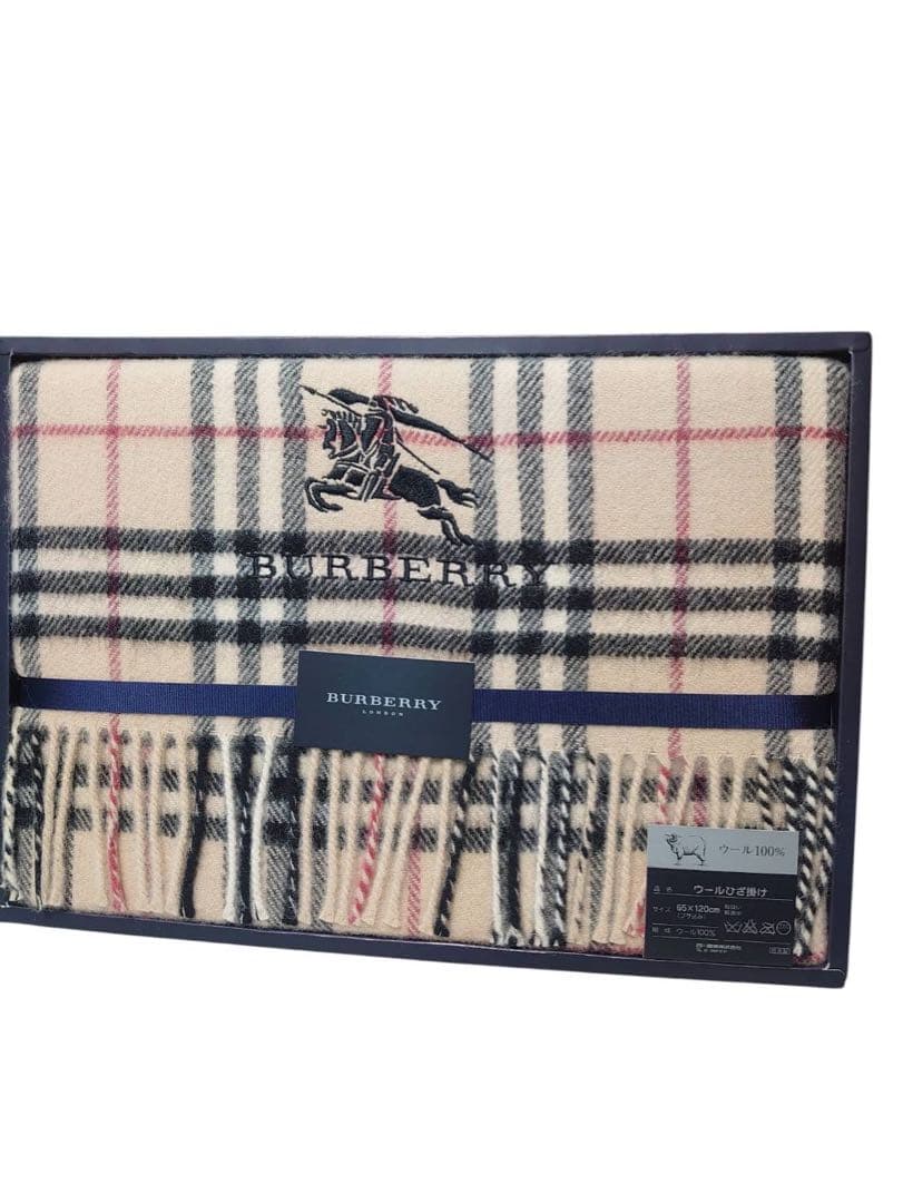 Burberrys バーバリー ウール膝掛け 箱付き 新品未使用
