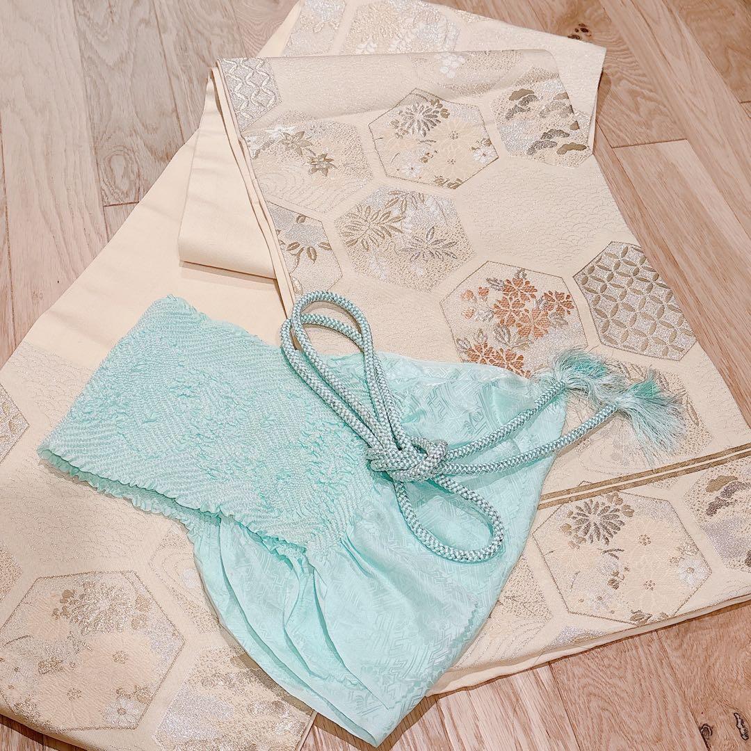 美品　訪問着　フルセット 本加賀友禅 裄66 葡萄 卒業式　入学式　M グレー