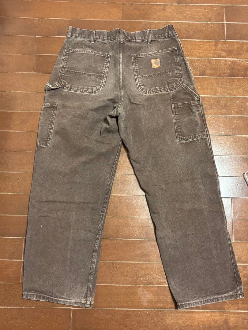 【良品】carhartt ダブルニー B136 DKB 金ボタン サイズ感色味◎