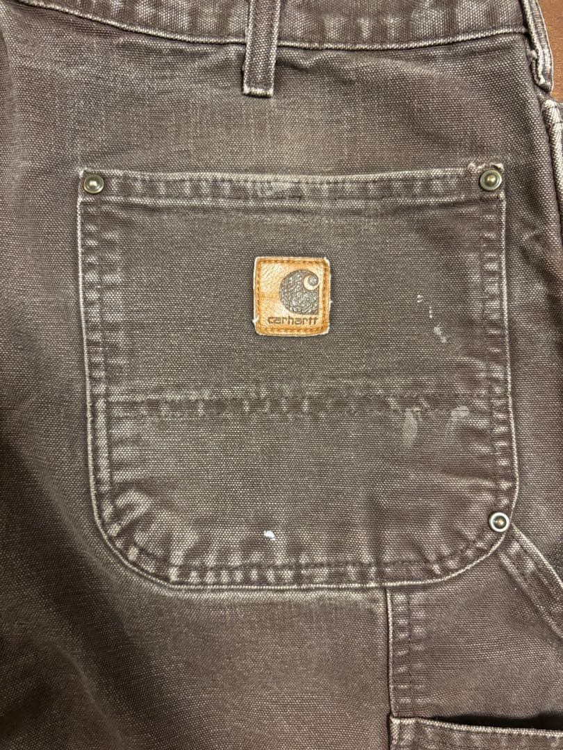 【良品】carhartt ダブルニー B136 DKB 金ボタン サイズ感色味◎