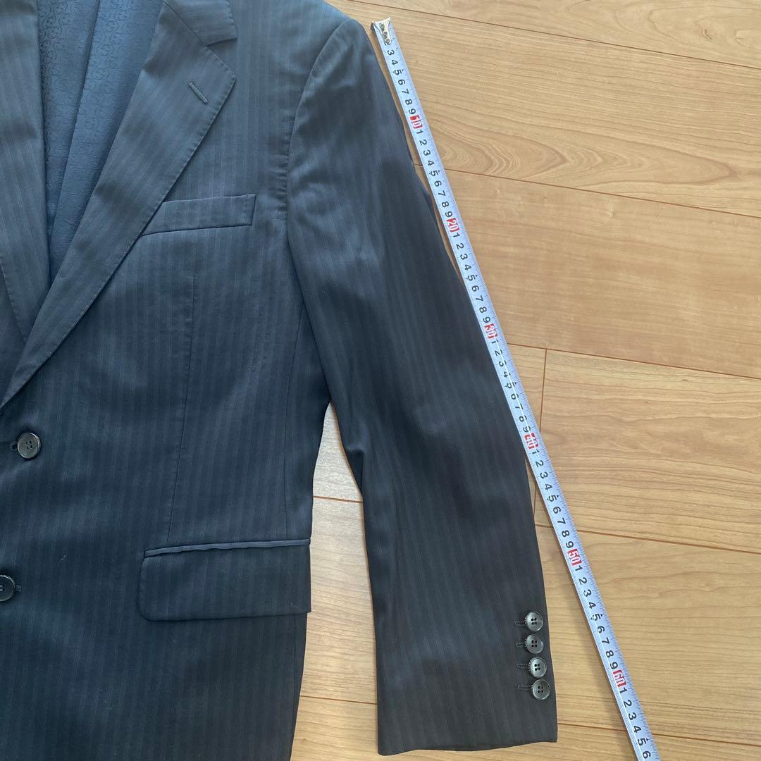 GUCCIストライプ スーツジャケット 52 クリーニング済み