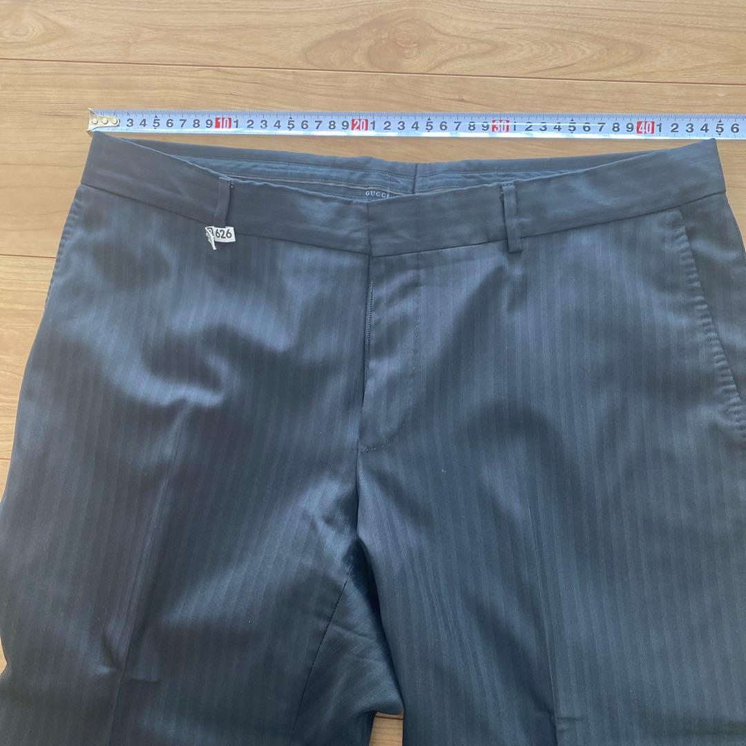 GUCCIストライプ スーツジャケット 52 クリーニング済み