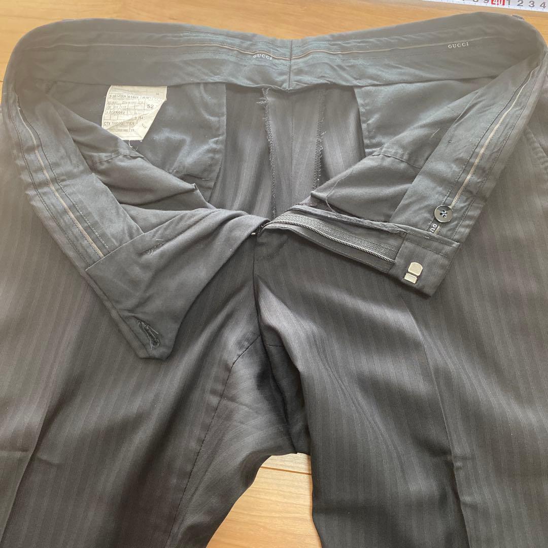 GUCCIストライプ スーツジャケット 52 クリーニング済み