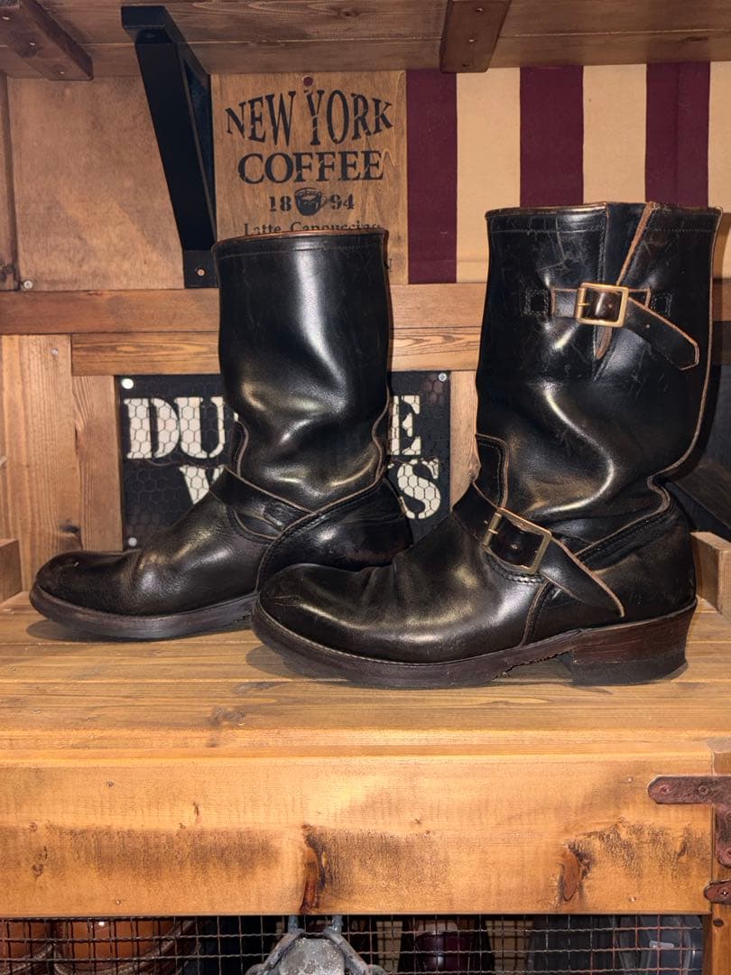 ナ*ミ様 ロンウルフ LONE WOLF エンジニアブーツ 茶芯 クロームエクセ