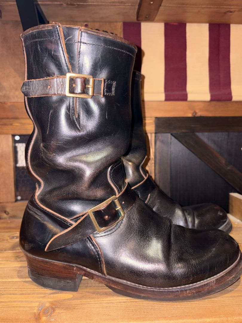 ナ*ミ様 ロンウルフ LONE WOLF エンジニアブーツ 茶芯 クロームエクセ