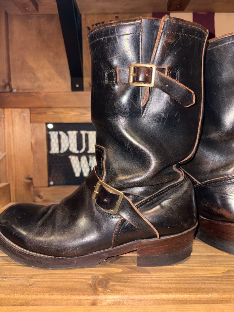 ナ*ミ様 ロンウルフ LONE WOLF エンジニアブーツ 茶芯 クロームエクセ