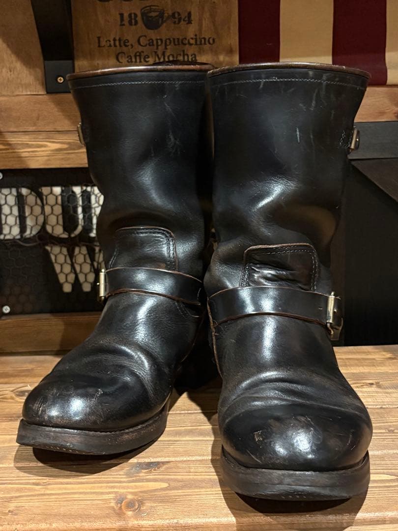 ナ*ミ様 ロンウルフ LONE WOLF エンジニアブーツ 茶芯 クロームエクセ