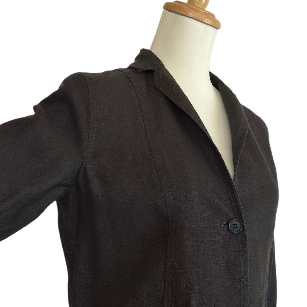 【evam eva】 linen チェスターコート 麻100%