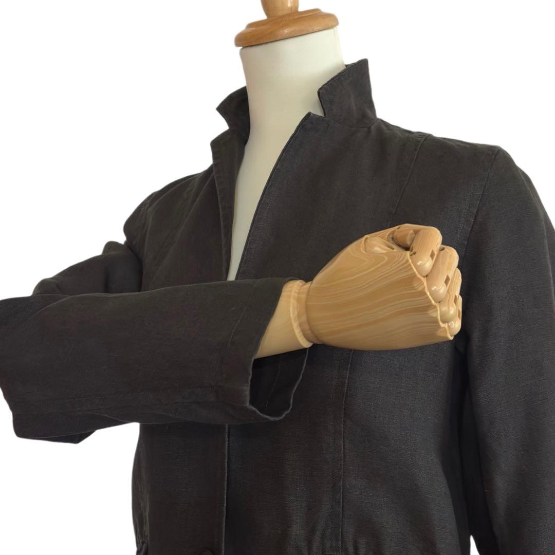 【evam eva】 linen チェスターコート 麻100%