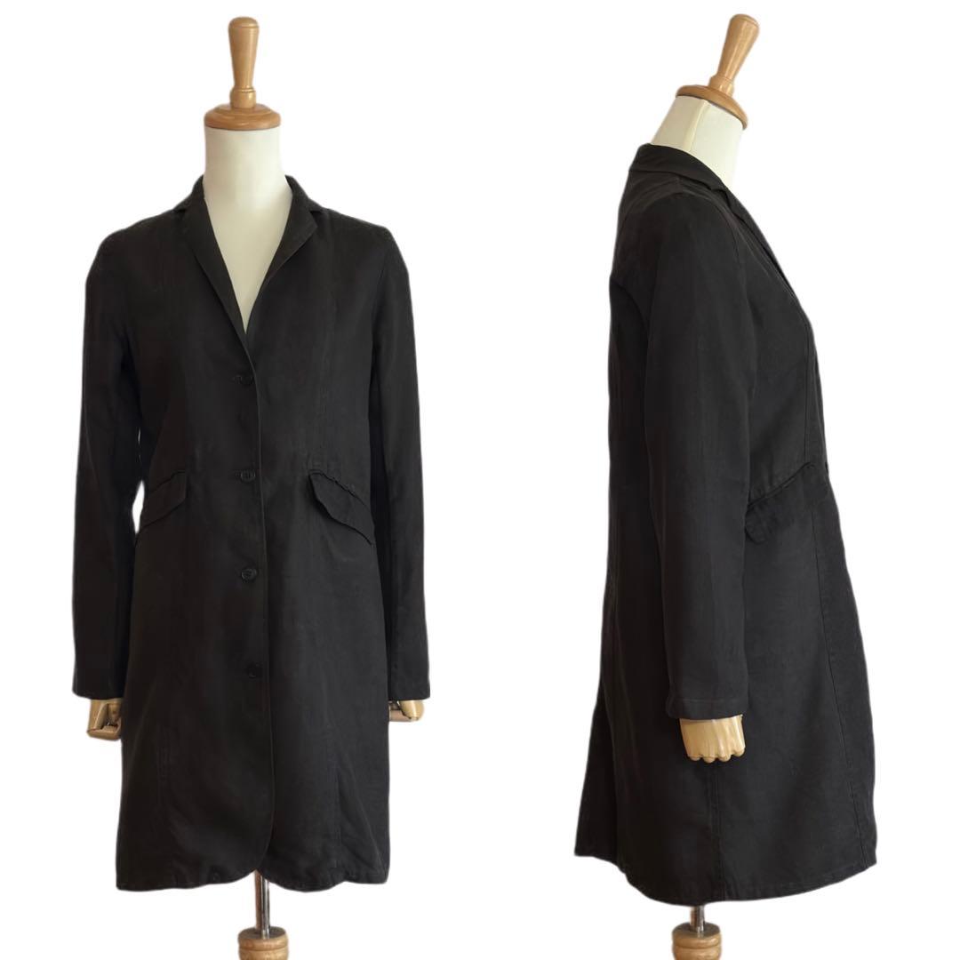 【evam eva】 linen チェスターコート 麻100%