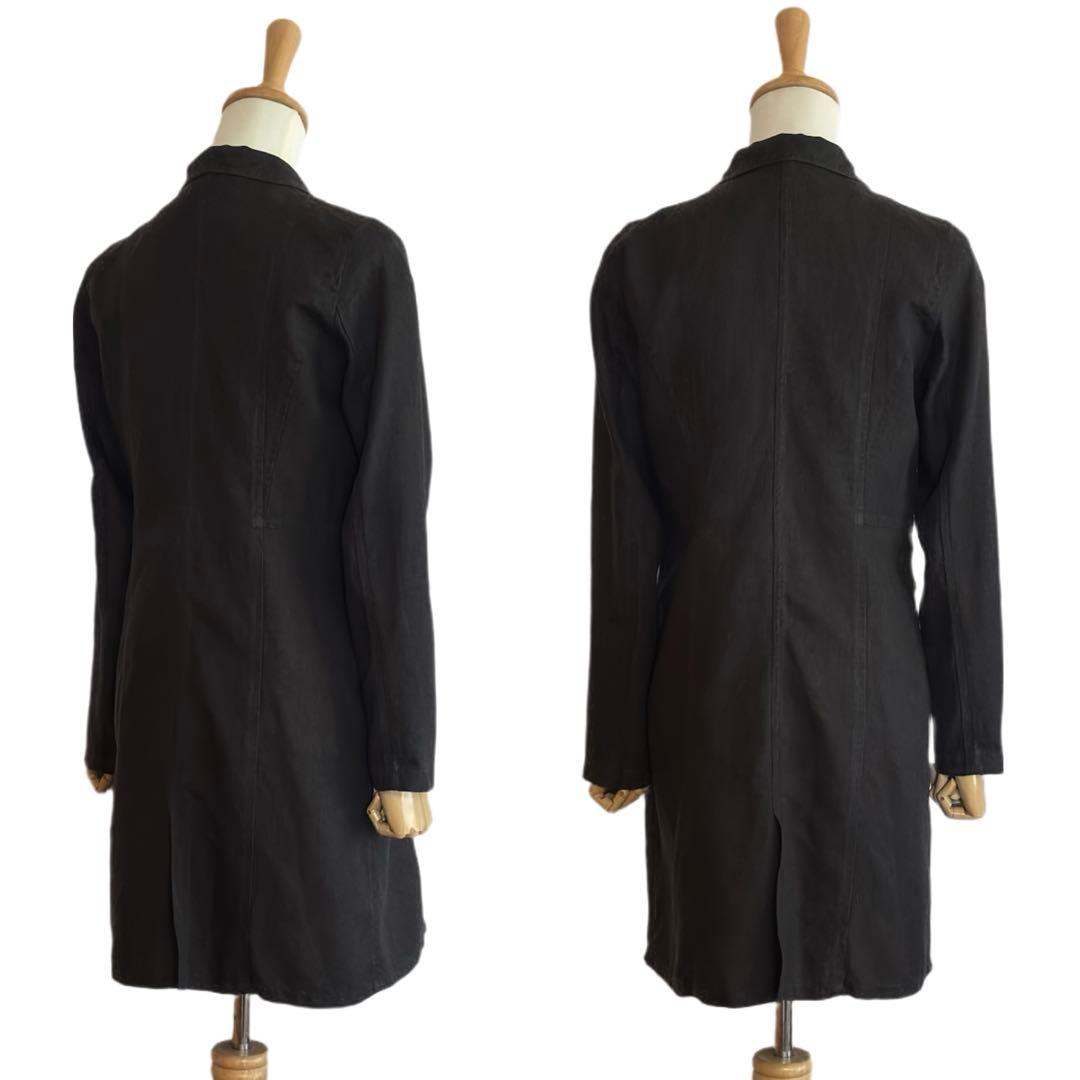 【evam eva】 linen チェスターコート 麻100%