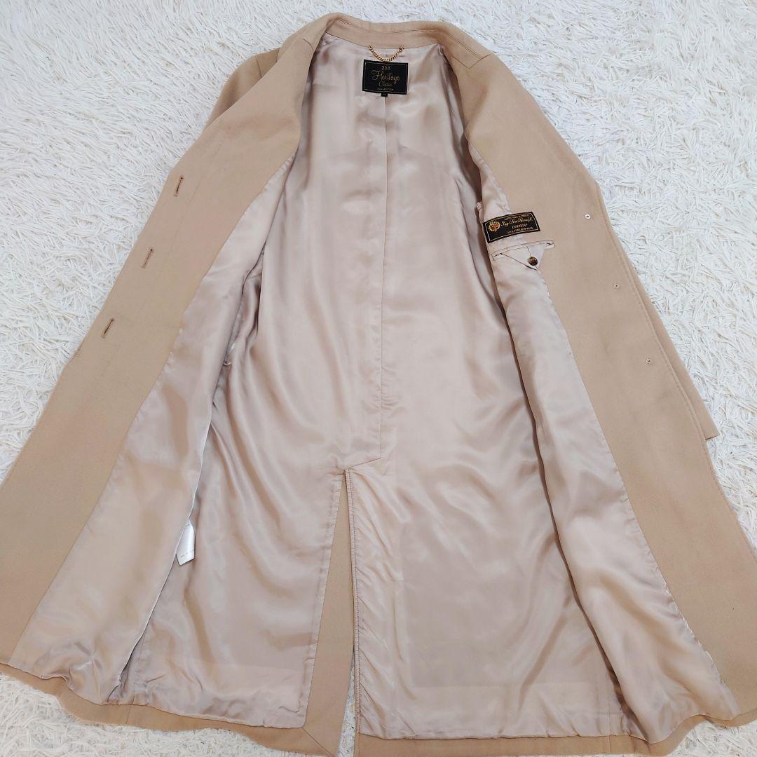 23区✕ロロピアーナ　チェスターコート　イタリア生地　ロング　比翼　ベージュ　M