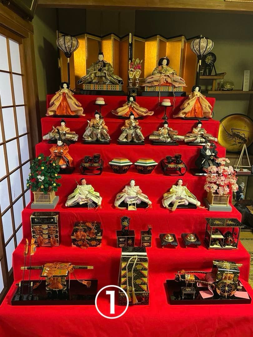 賀茂芳春作 雛人形七段(送料の関係で3つ 全てご購入お願いします) ①/3