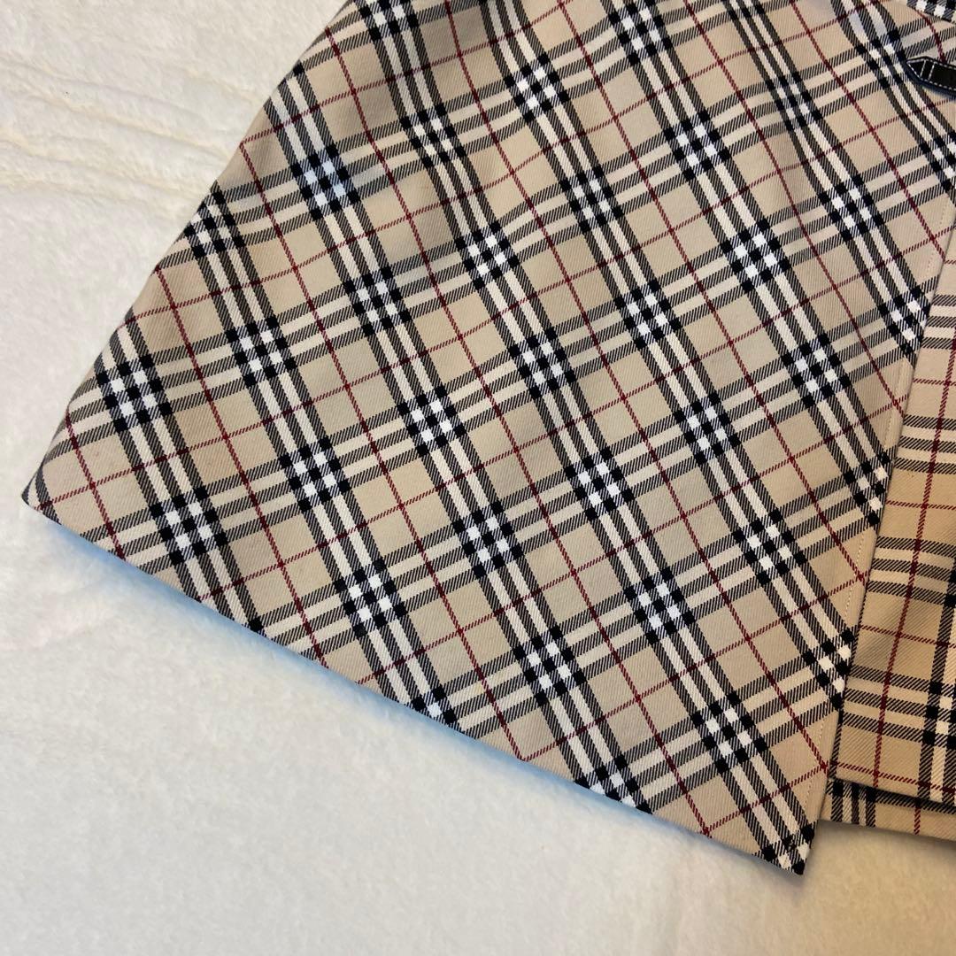美品 Burberry London ノバチェック プリーツミニスカート