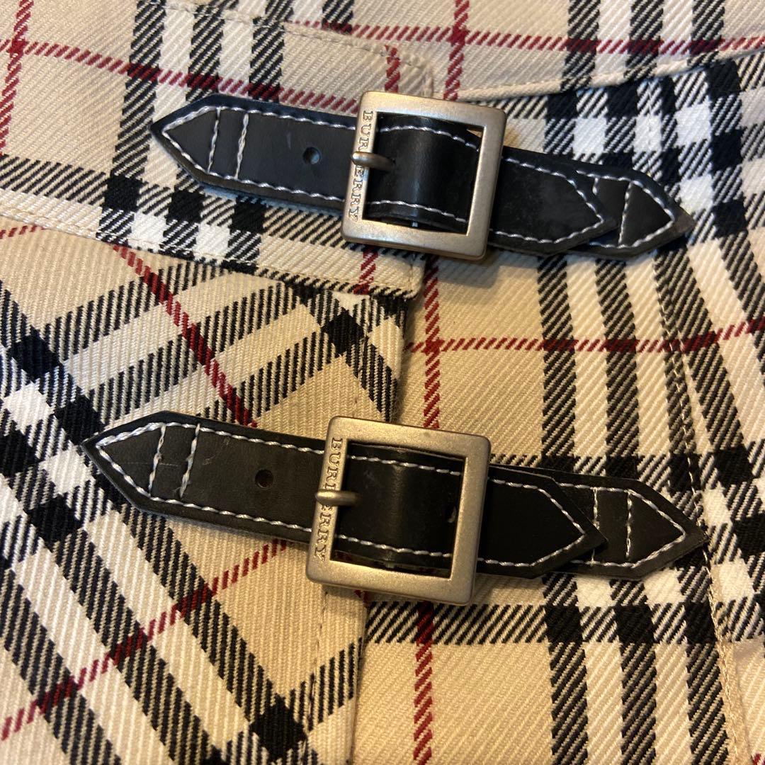 美品 Burberry London ノバチェック プリーツミニスカート