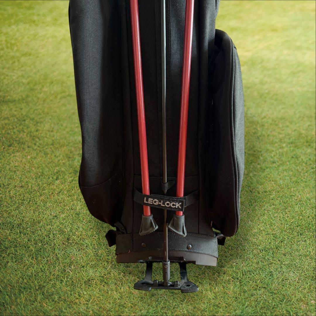 ブリーフィング　キャディバッグ　黒　ブラック　ショルダー式　スタンド式　軽量