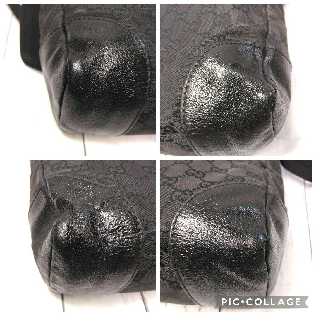 GUCCI グッチ　ショルダーバッグ　GGキャンバス　レザー　204991